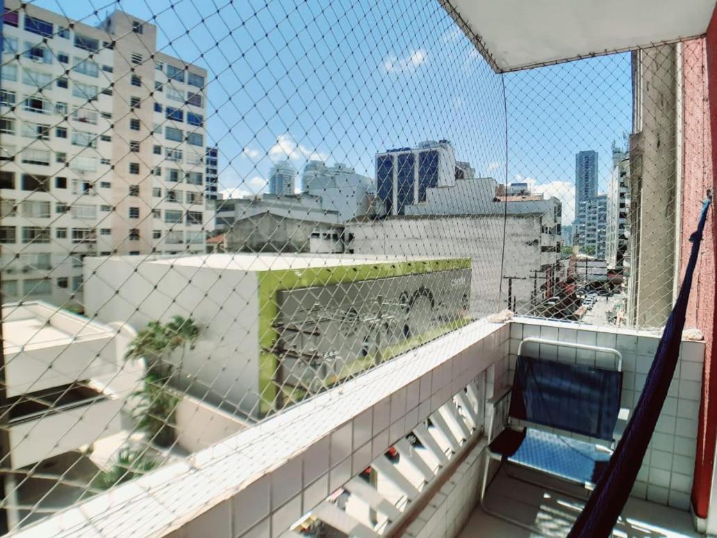Apartamento Vento E Mar - 2 Quartos Com Sacada Na Quadra Da Praia Do Gonzaga Santos  Exterior photo